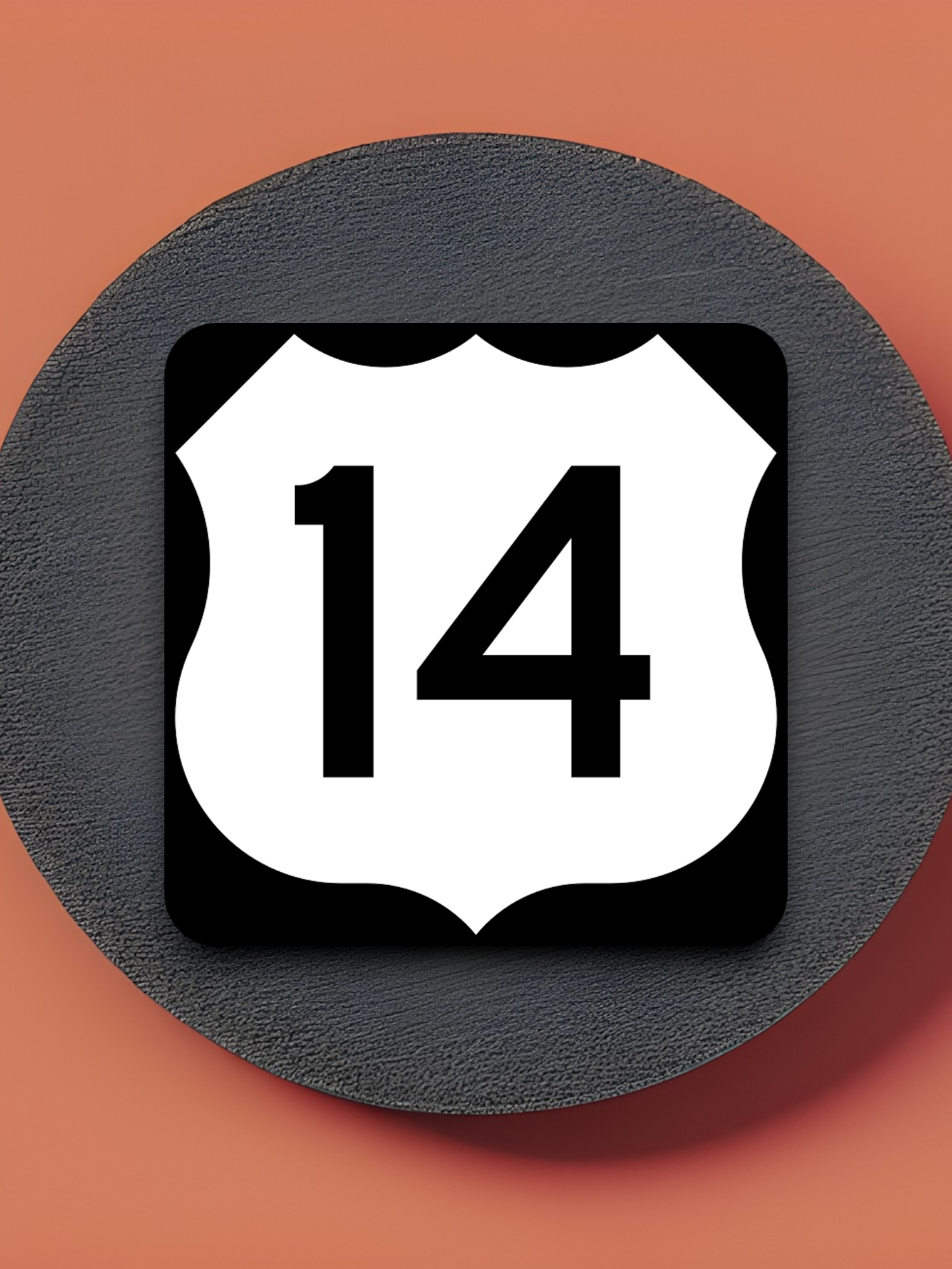 U.S. Route 14 Road Sign Sticker