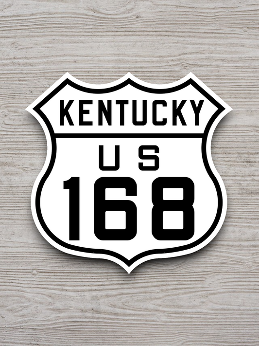 U.S. Route 168 Kentucky Road Sign Sticker