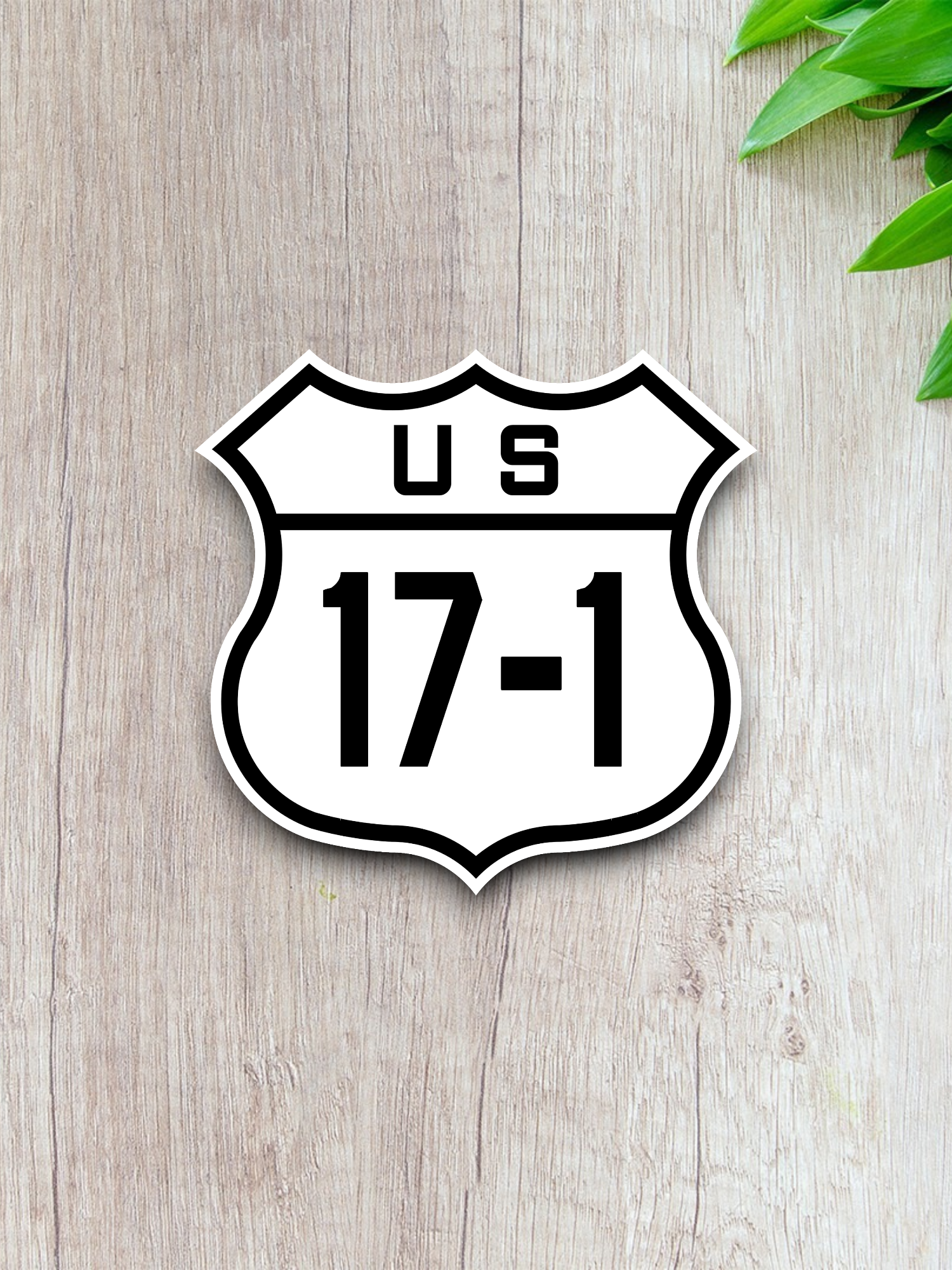 U.S. Route 17-1 Road Sign Sticker