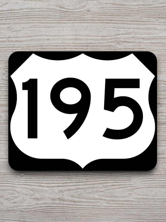 U.S. Route 195 Road Sign Sticker