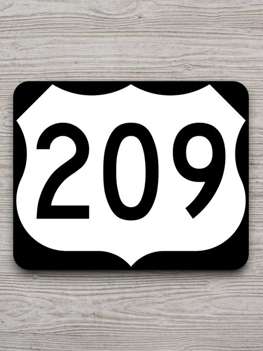 U.S. Route 209 Road Sign Sticker