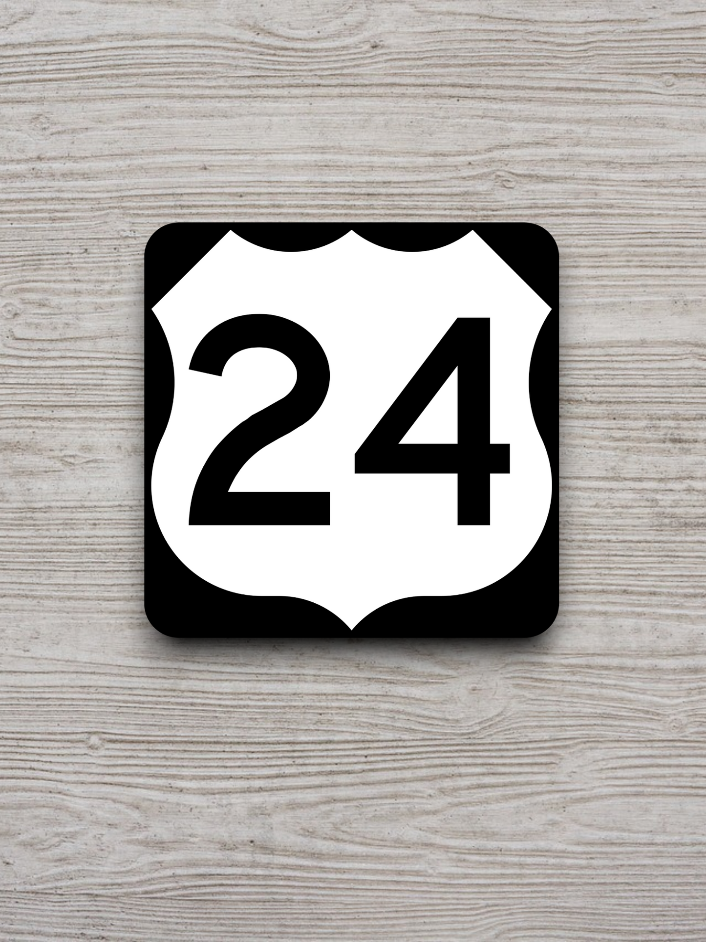 U.S. Route 24 Road Sign Sticker