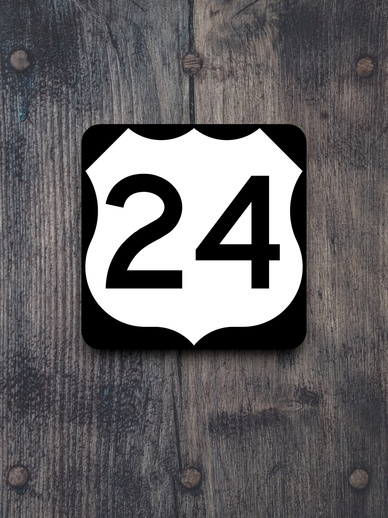 U.S. Route 24 Road Sign Sticker