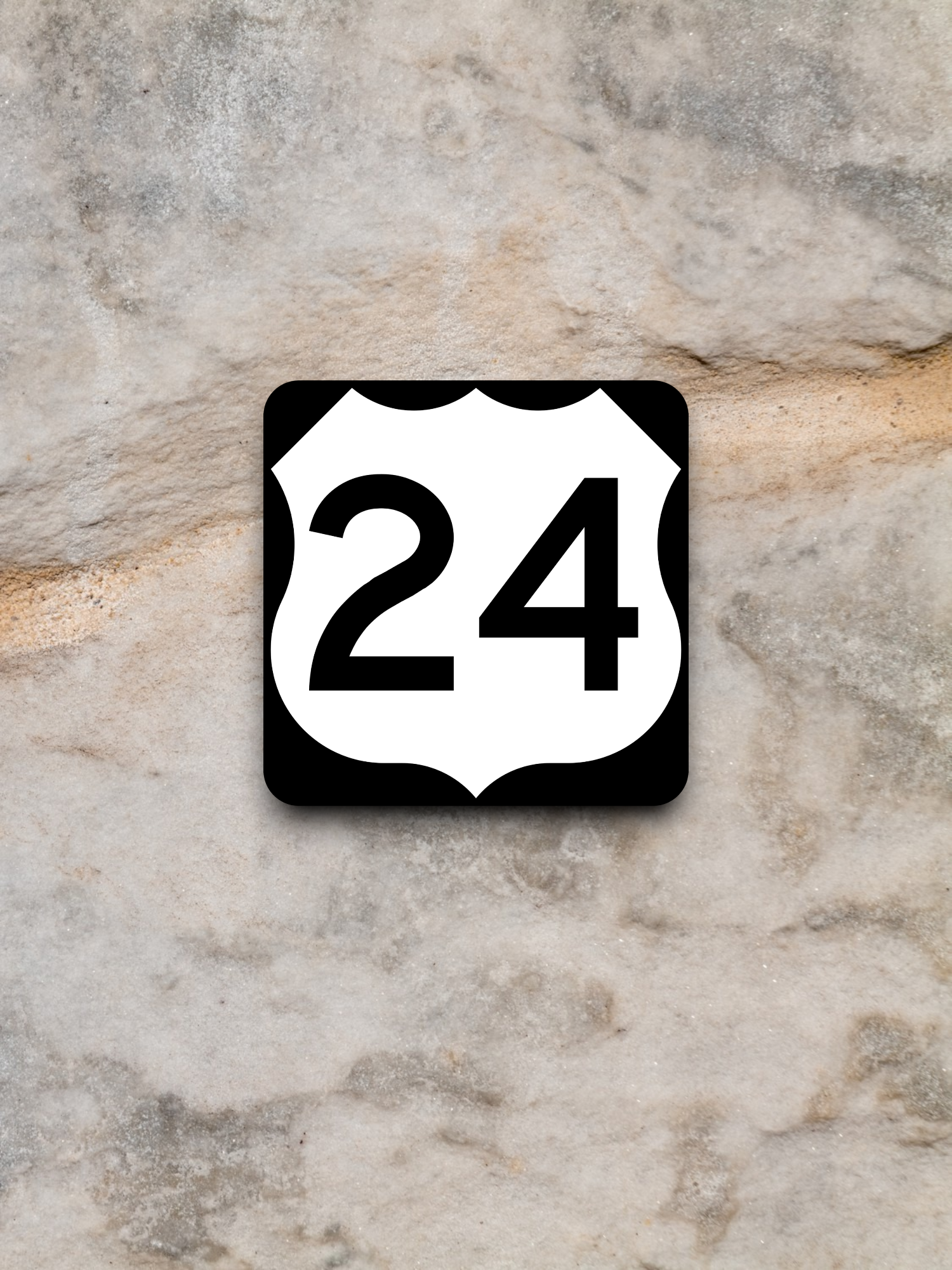 U.S. Route 24 Road Sign Sticker