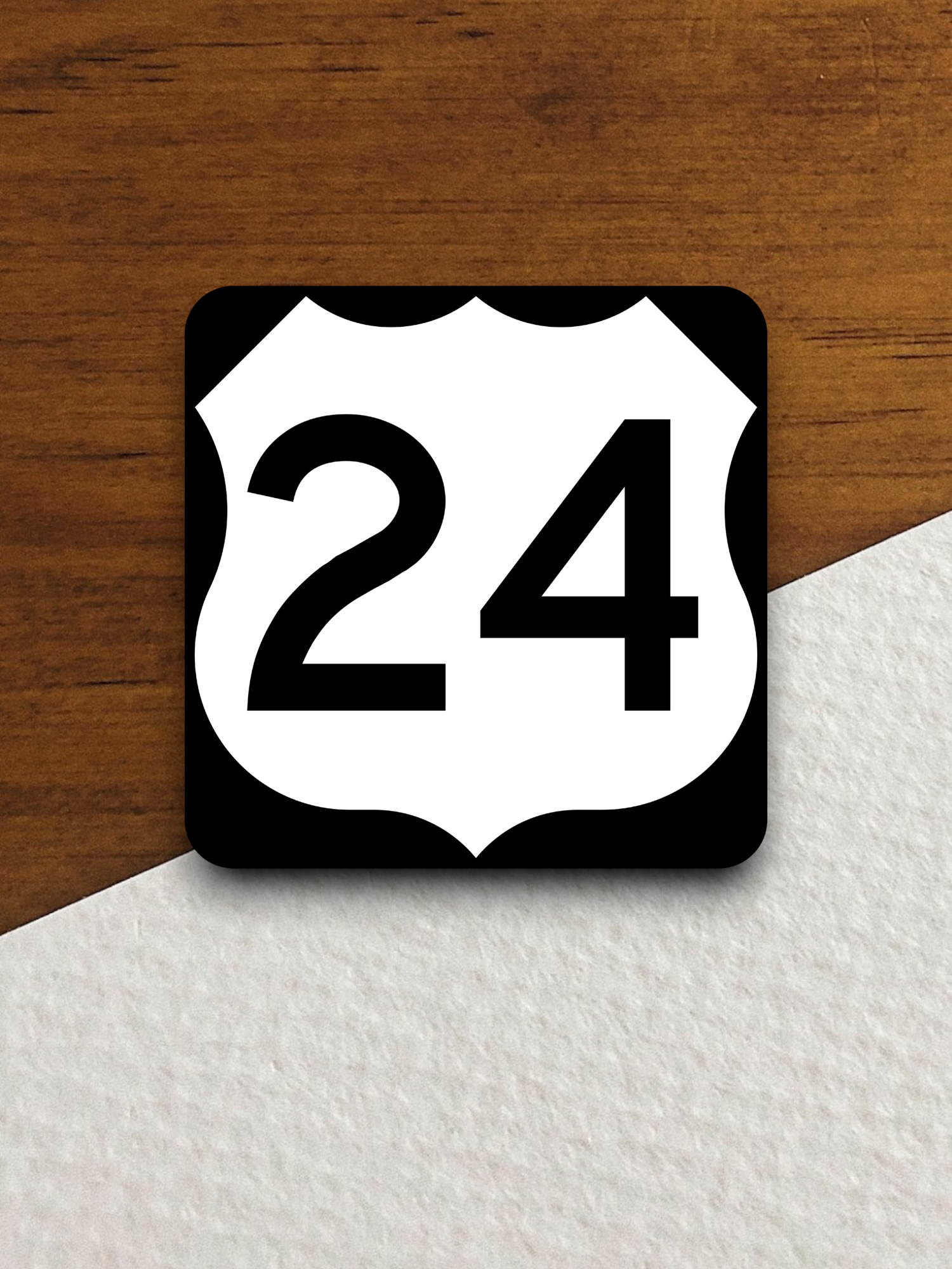 U.S. Route 24 Road Sign Sticker