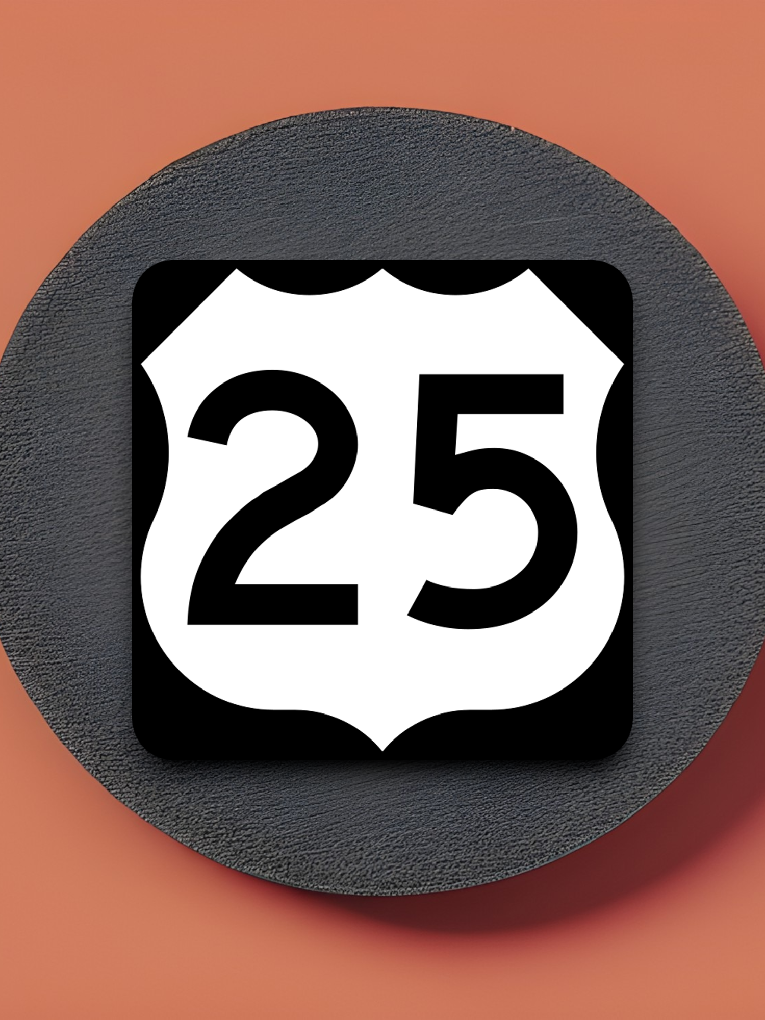 U.S. Route 25 Road Sign Sticker