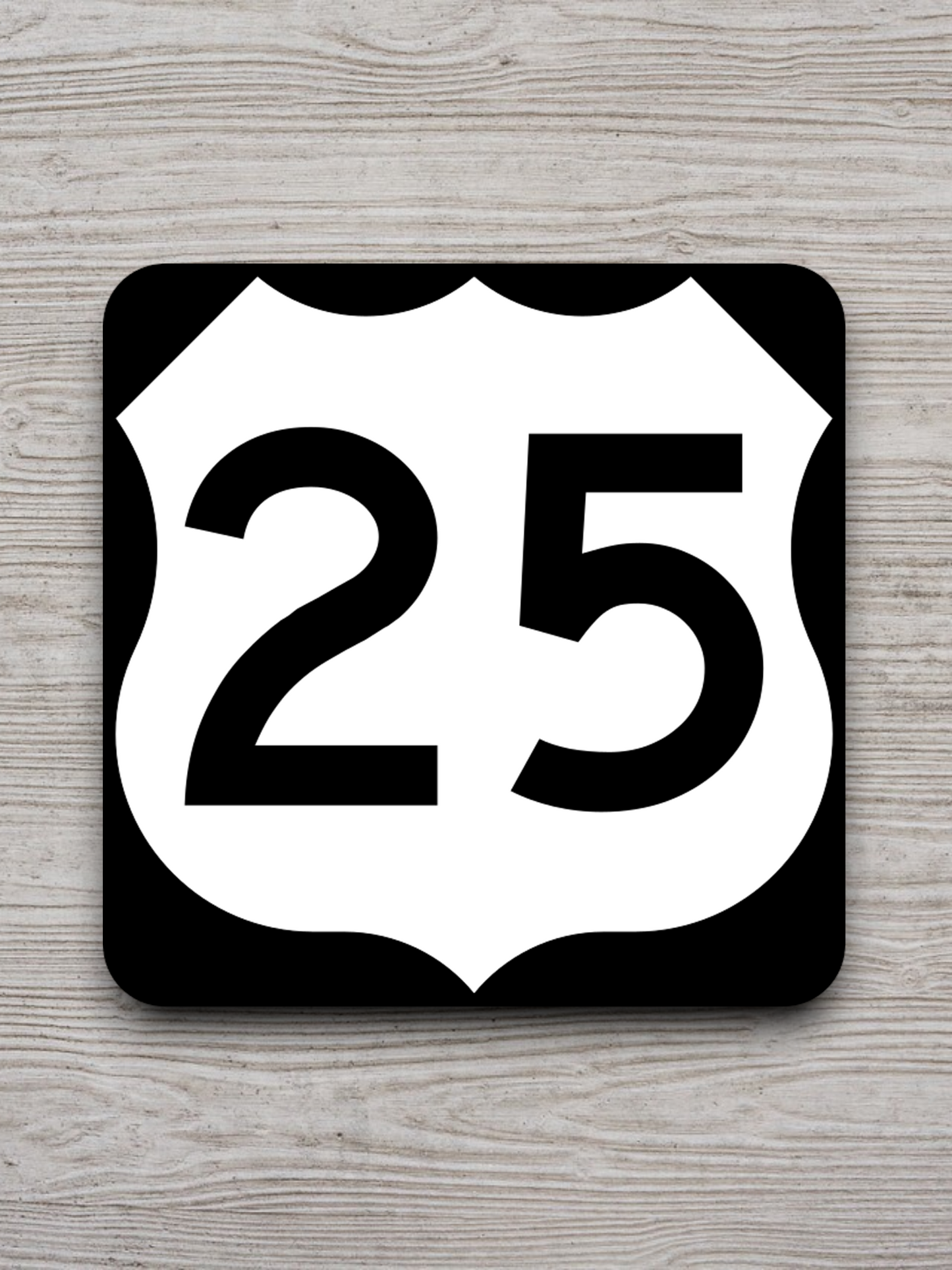 U.S. Route 25 Road Sign Sticker