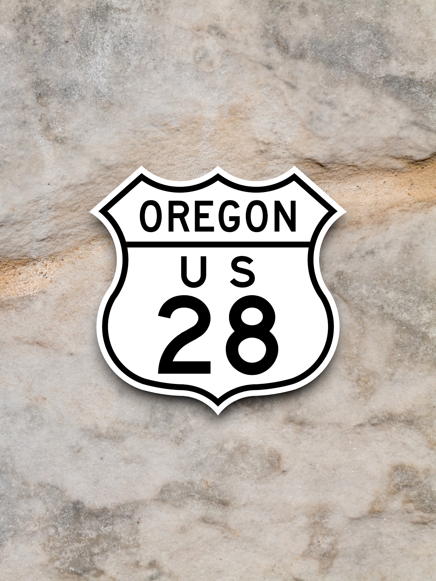 U.S. Route 28 Oregon Road Sign Sticker