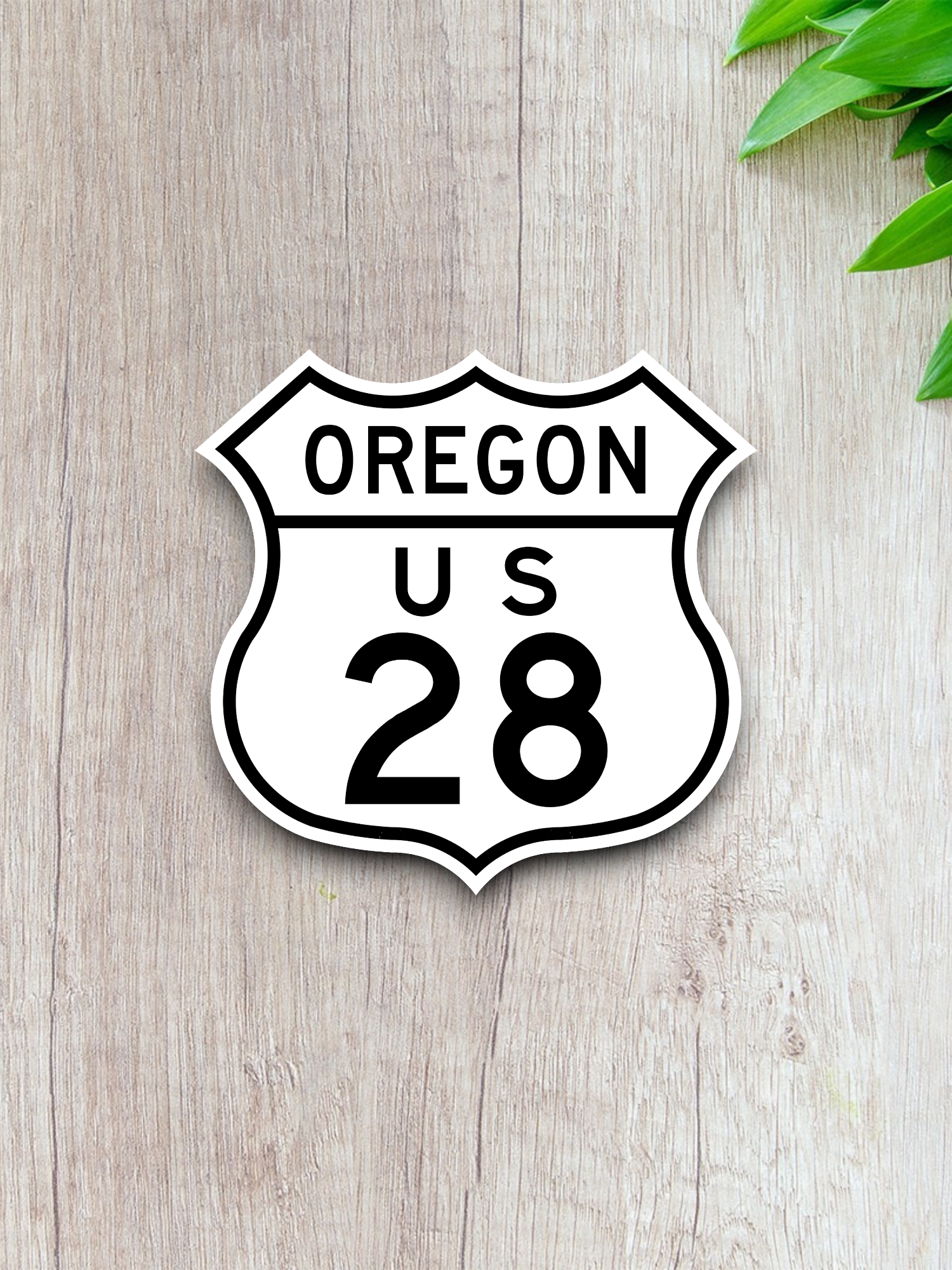 U.S. Route 28 Oregon Road Sign Sticker