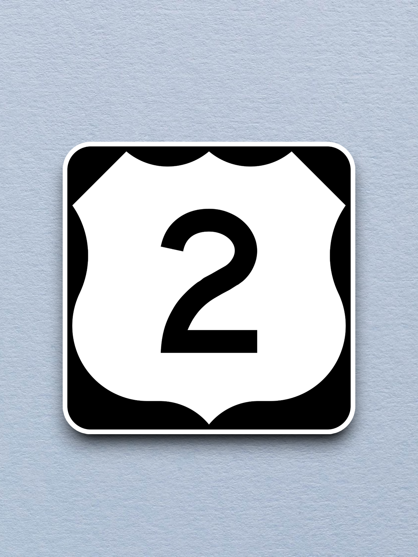 U.S. Route 2 Road Sign Sticker
