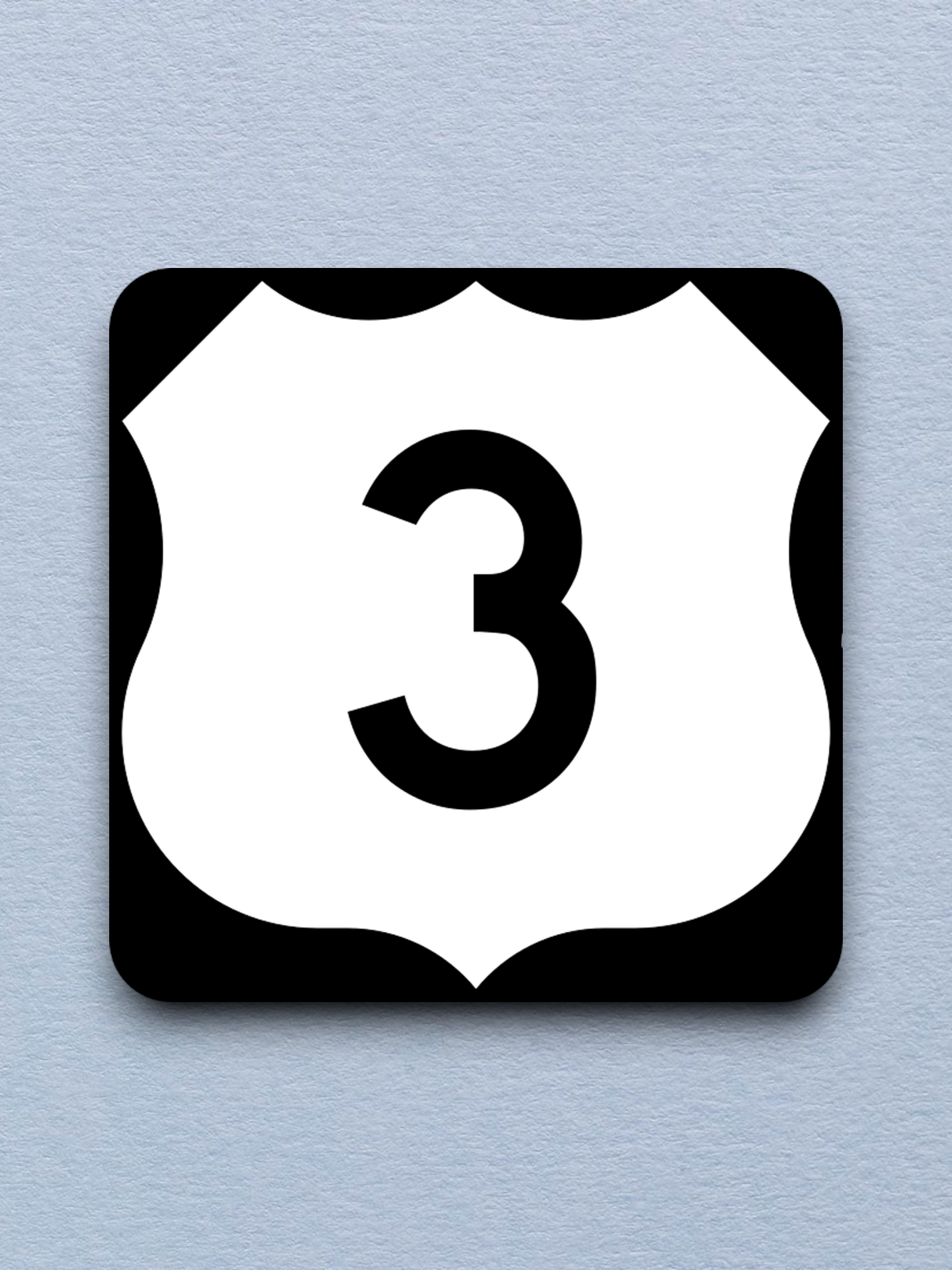U.S. Route 3 Road Sign Sticker
