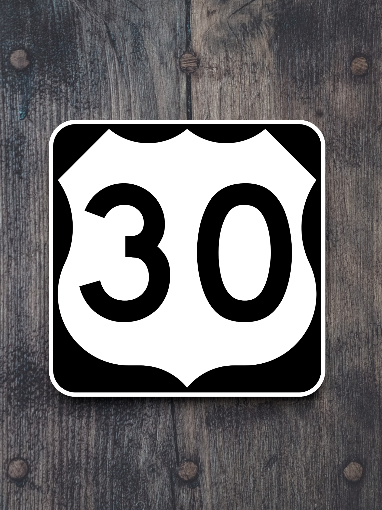 U.S. Route 30 Road Sign Sticker