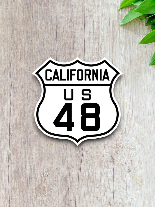 U.S. Route 48 California Road Sign Sticker
