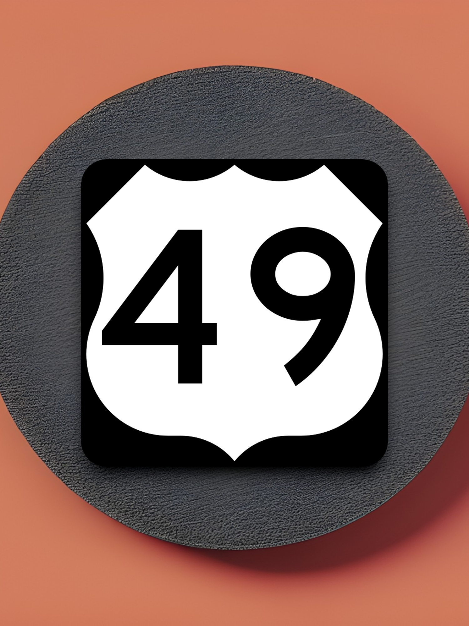 U.S. Route 49 Road Sign Sticker