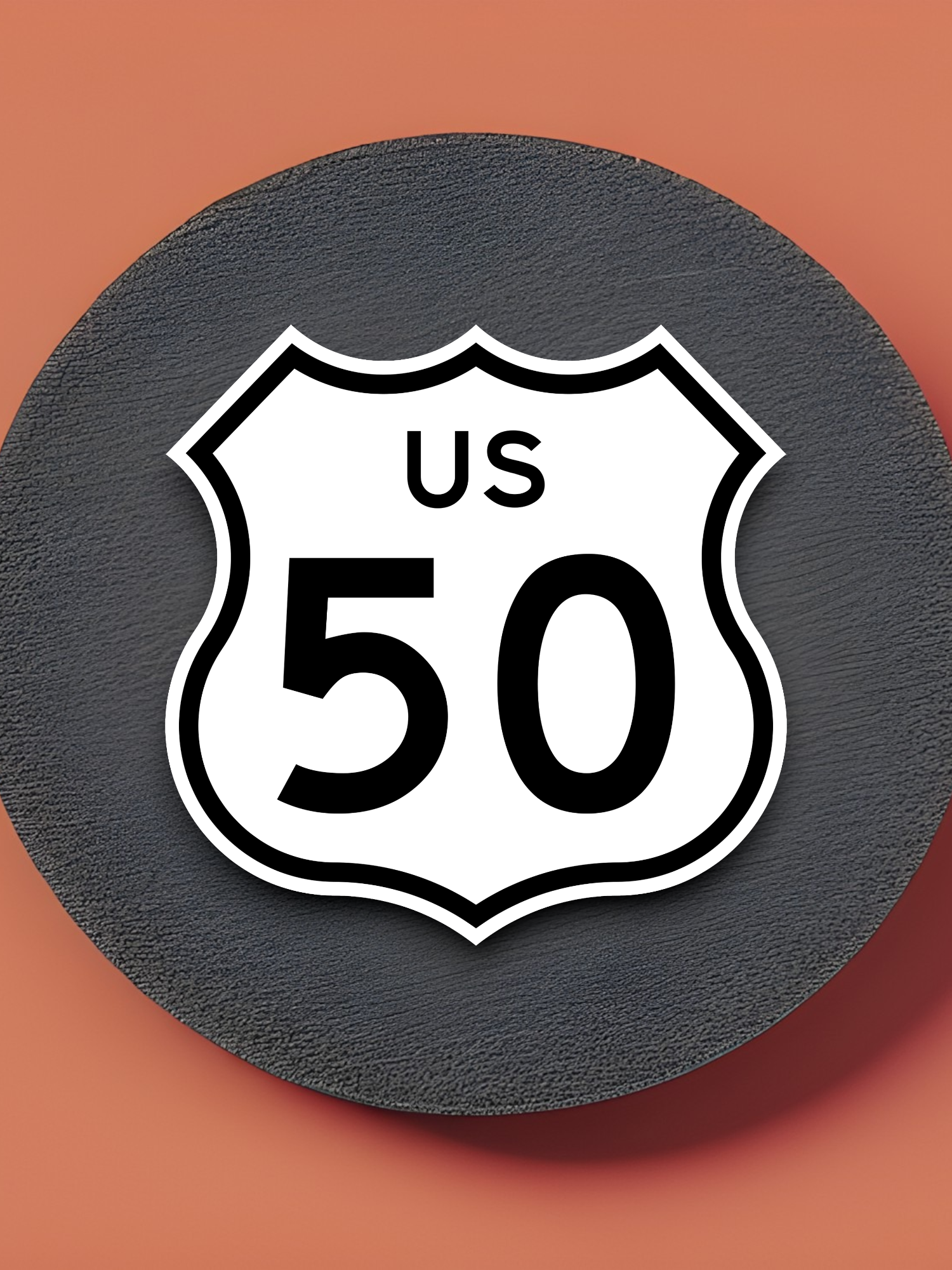 U.S. Route 50 Road Sign Sticker