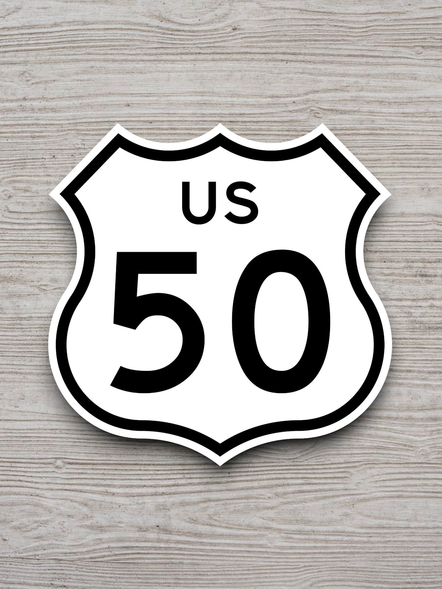 U.S. Route 50 Road Sign Sticker