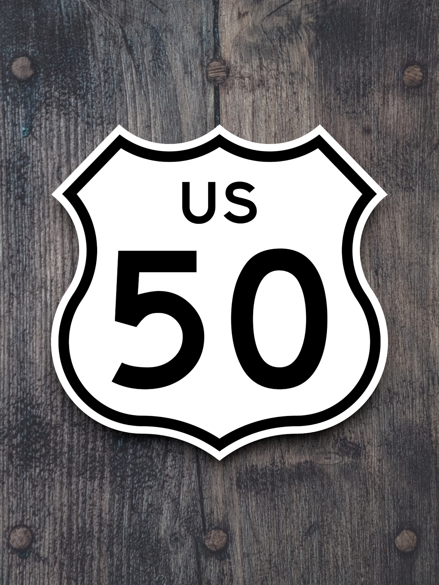 U.S. Route 50 Road Sign Sticker