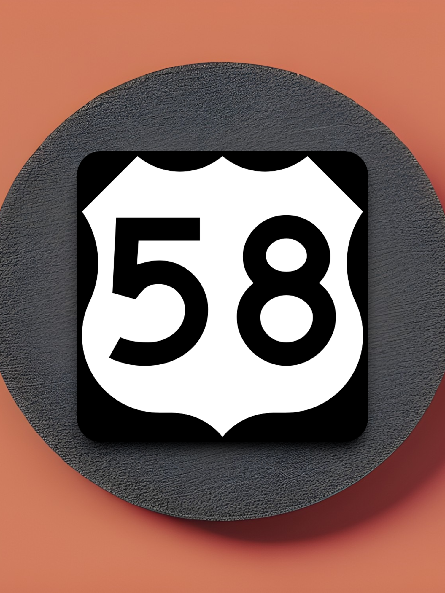 U.S. Route 58 Road Sign Sticker