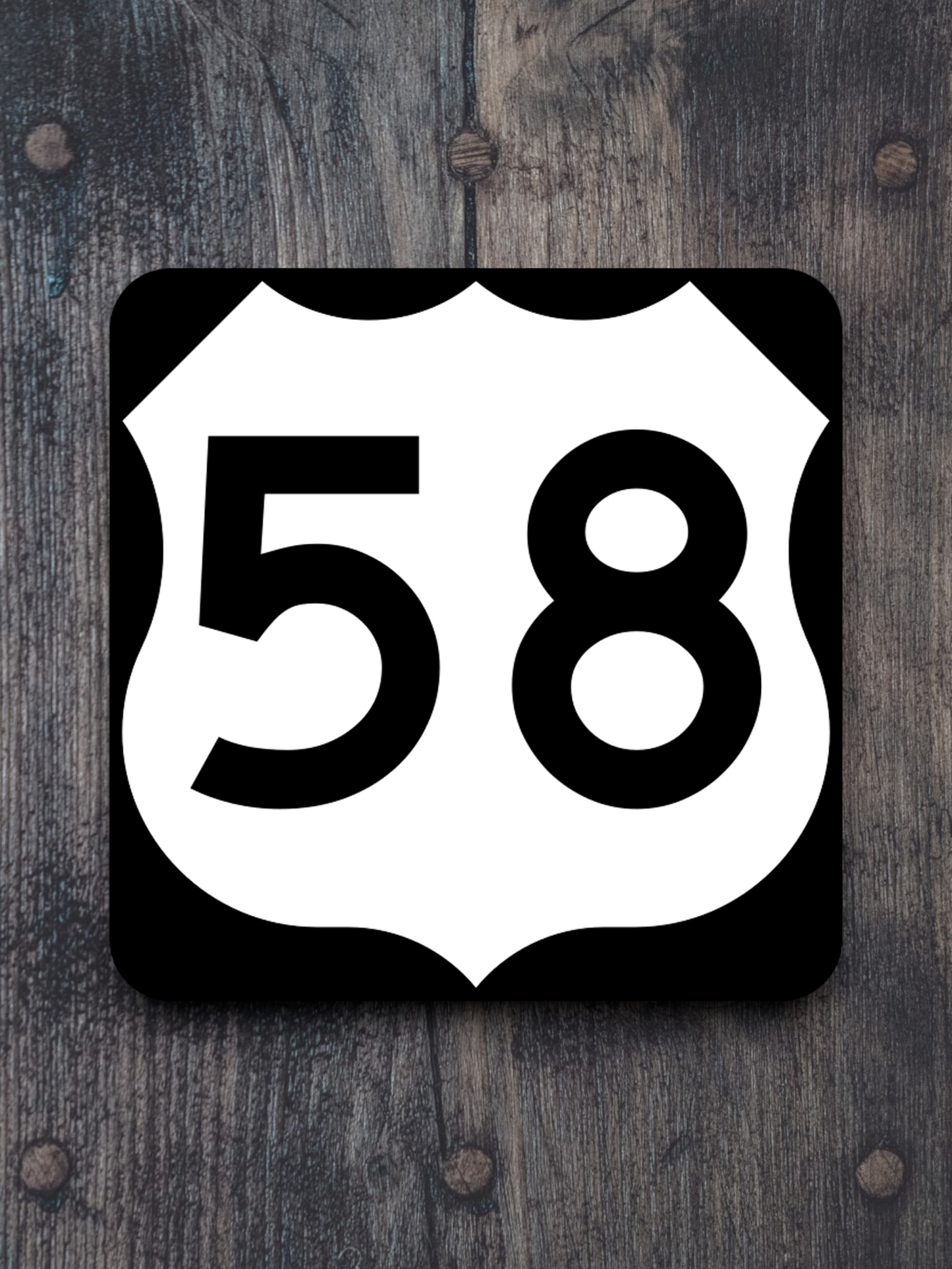 U.S. Route 58 Road Sign Sticker