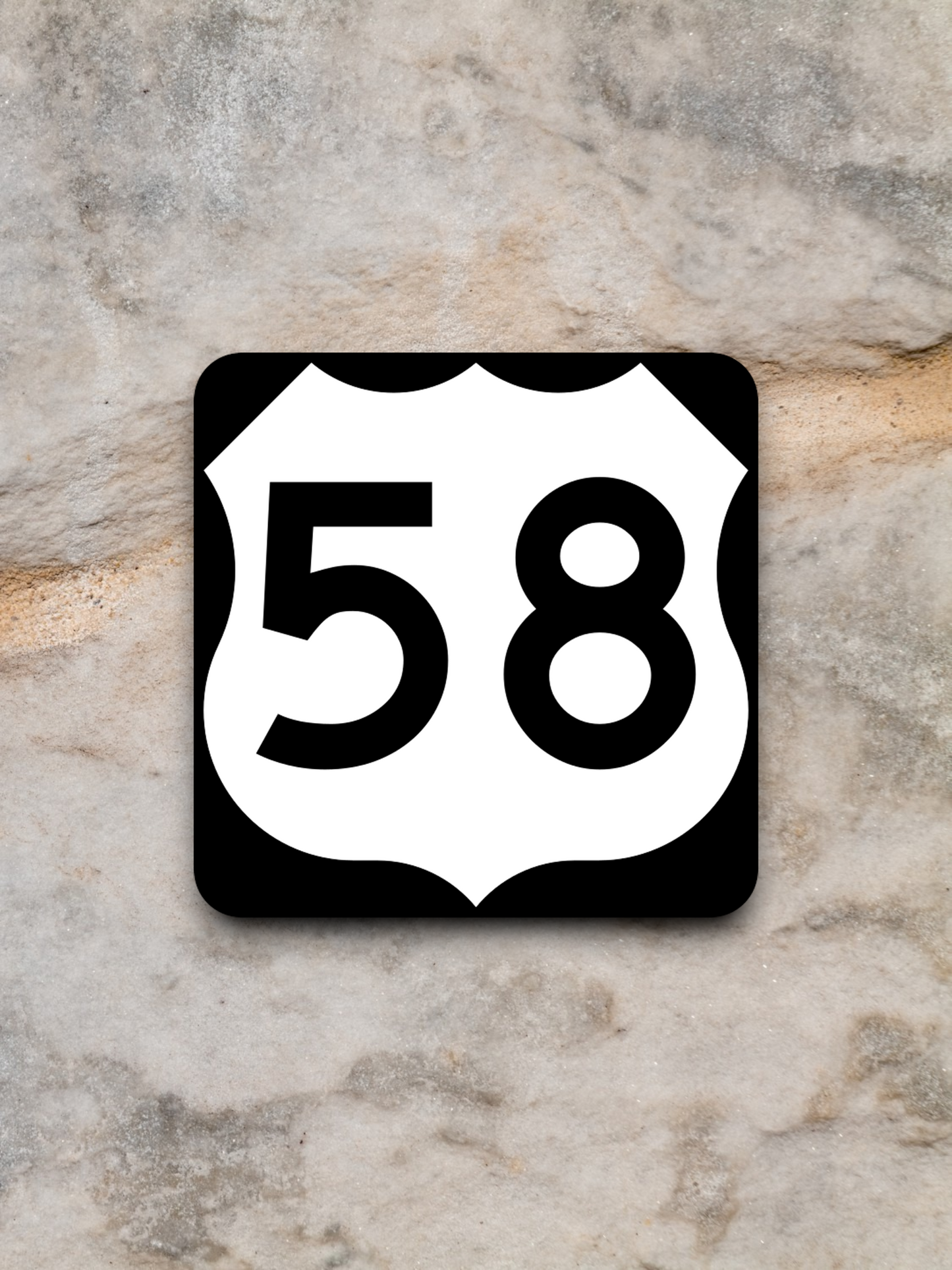U.S. Route 58 Road Sign Sticker