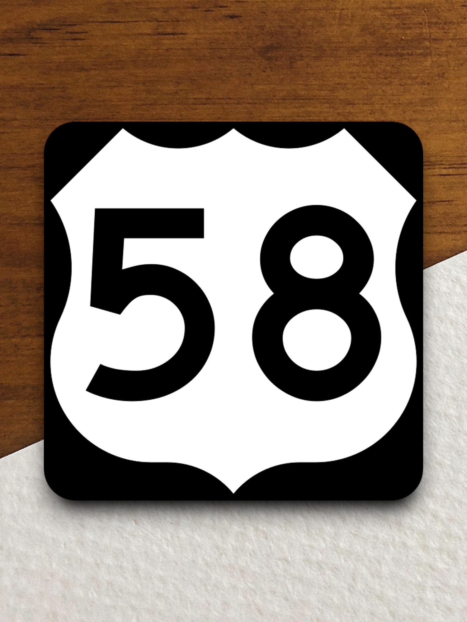 U.S. Route 58 Road Sign Sticker