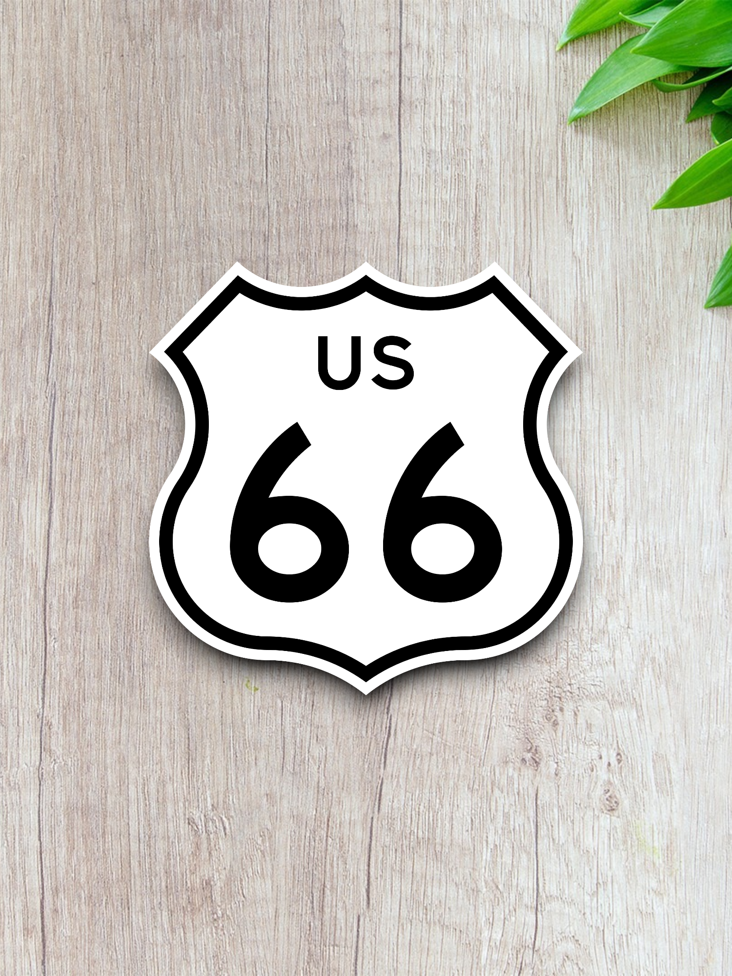 U.S. Route 66 Road Sign Sticker