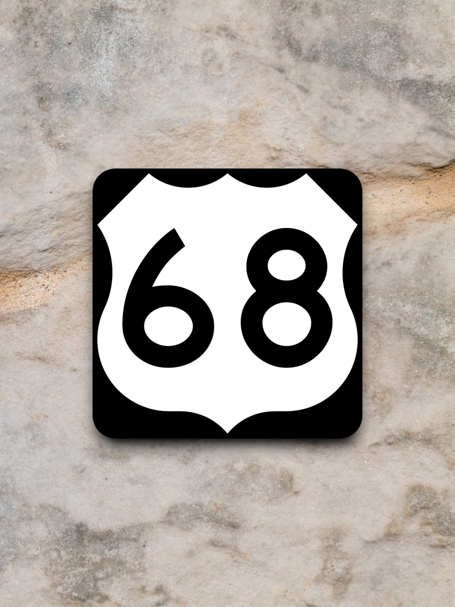 U.S. Route 68 Road Sign Sticker