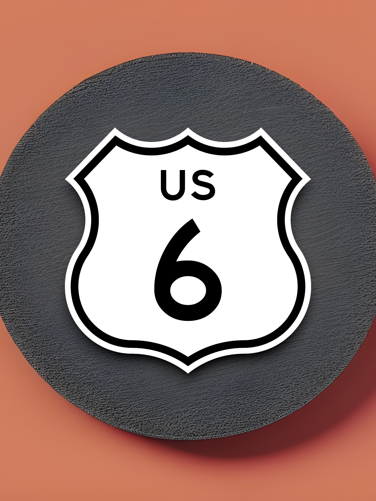 U.S. Route 6 - Alt Road Sign Sticker