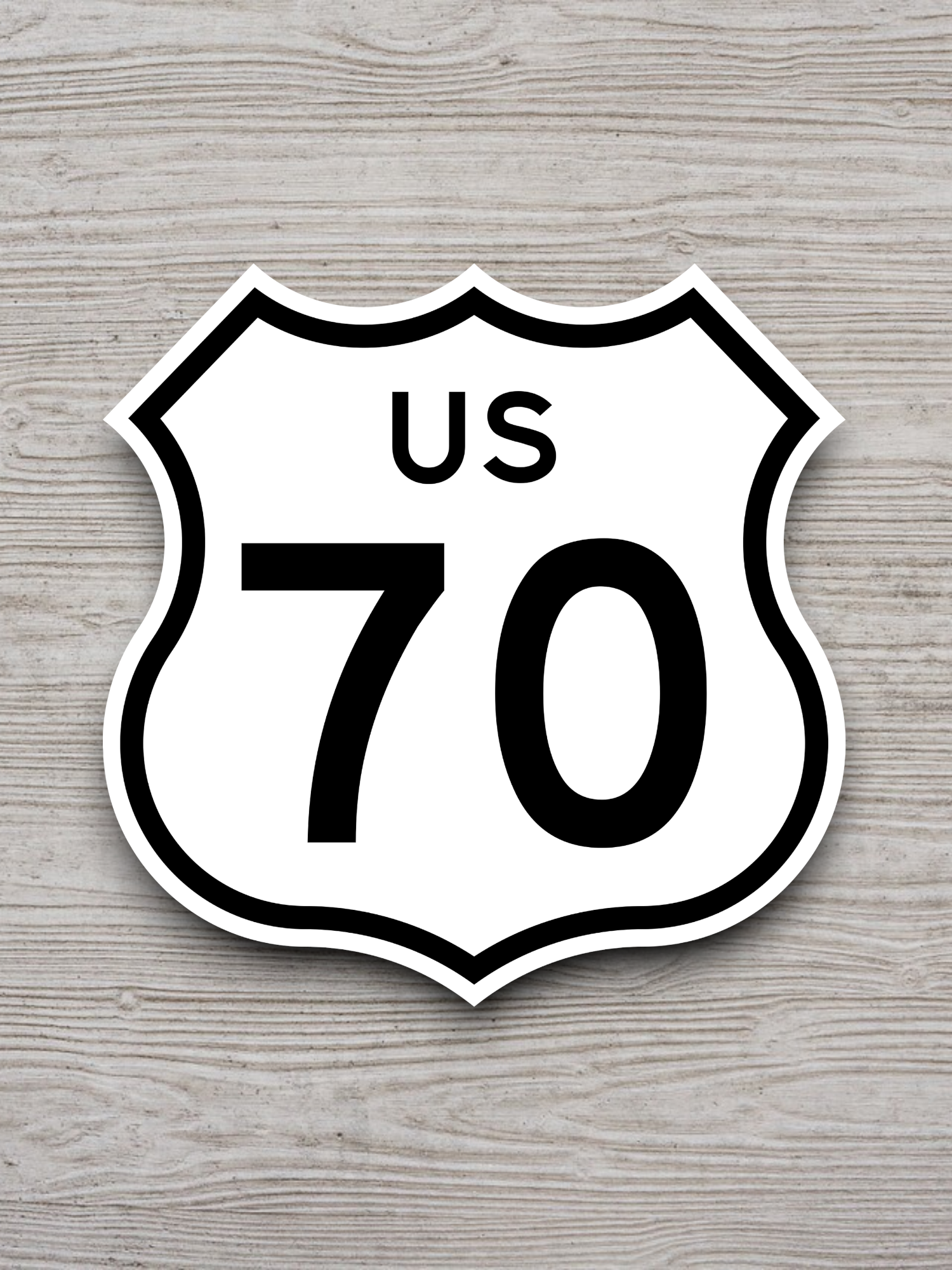 U.S. Route 70 Road Sign Sticker