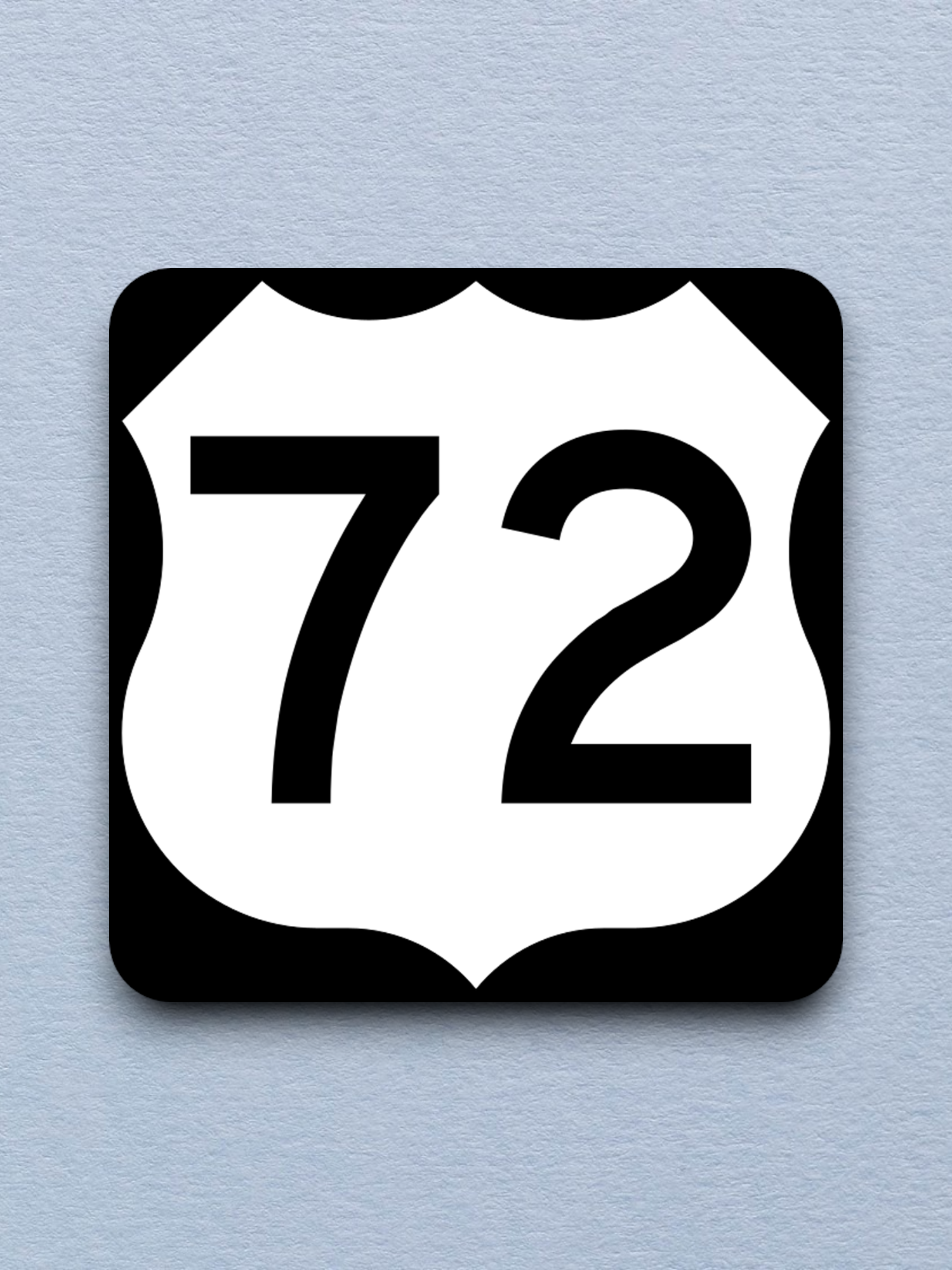 U.S. Route 72 Road Sign Sticker