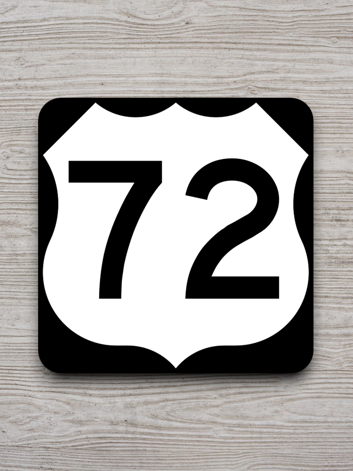 U.S. Route 72 Road Sign Sticker