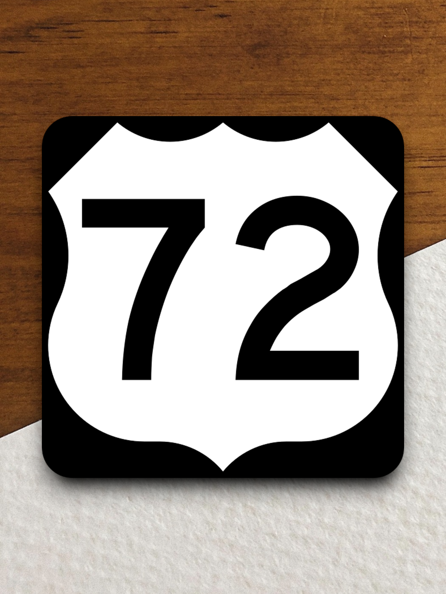 U.S. Route 72 Road Sign Sticker