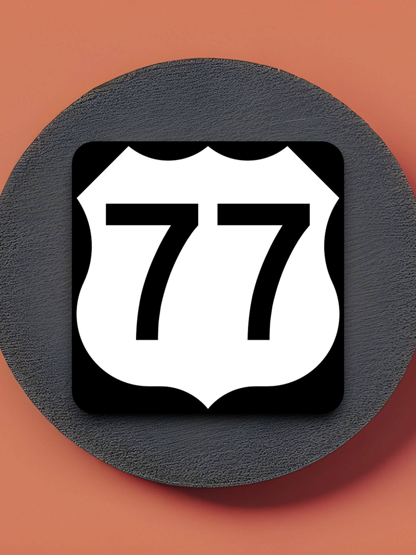 U.S. Route 77 Road Sign Sticker