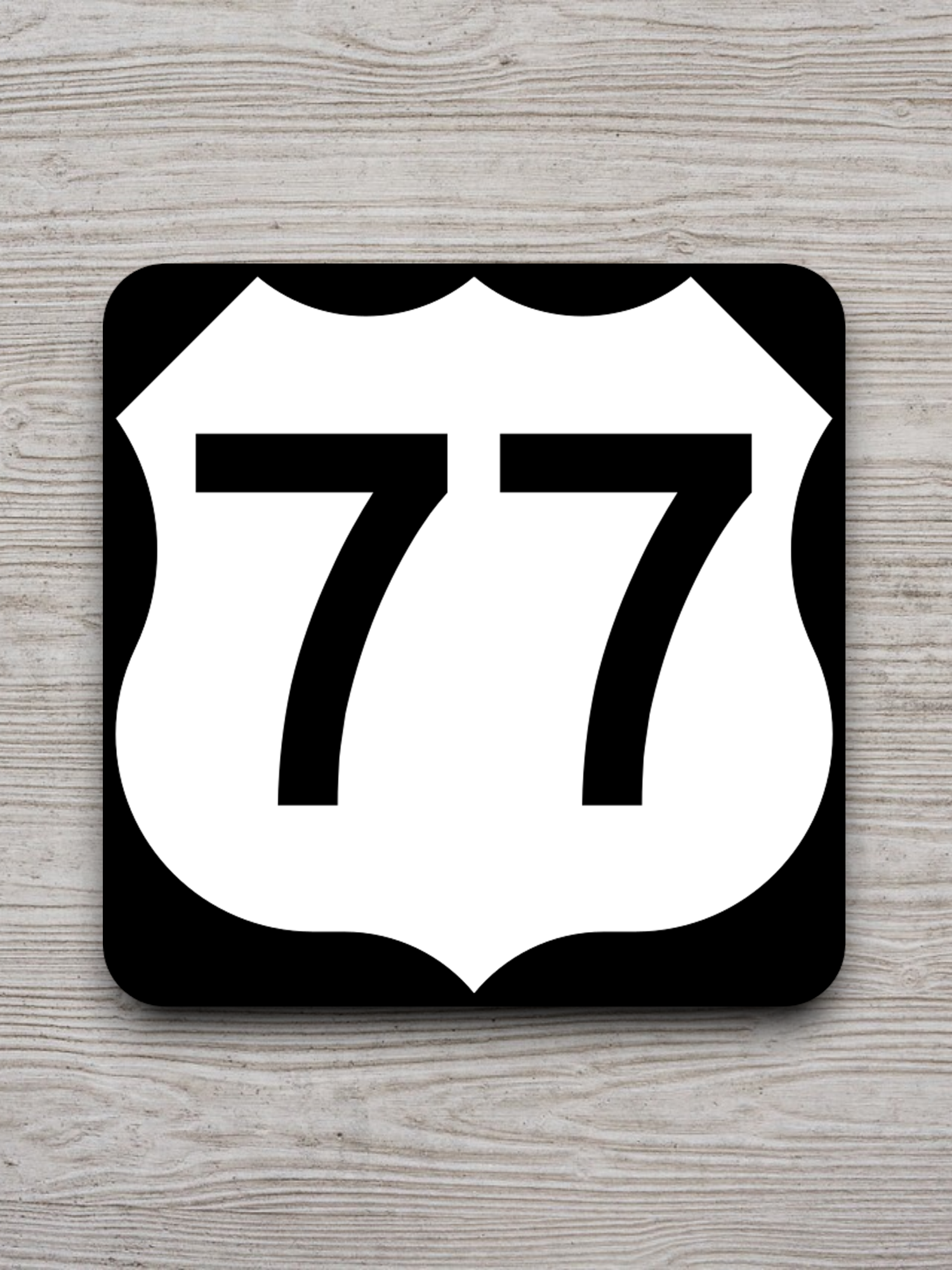 U.S. Route 77 Road Sign Sticker