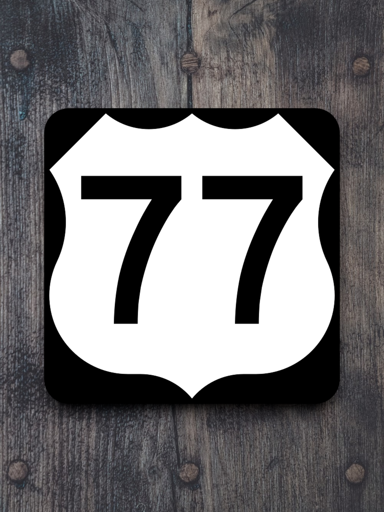 U.S. Route 77 Road Sign Sticker