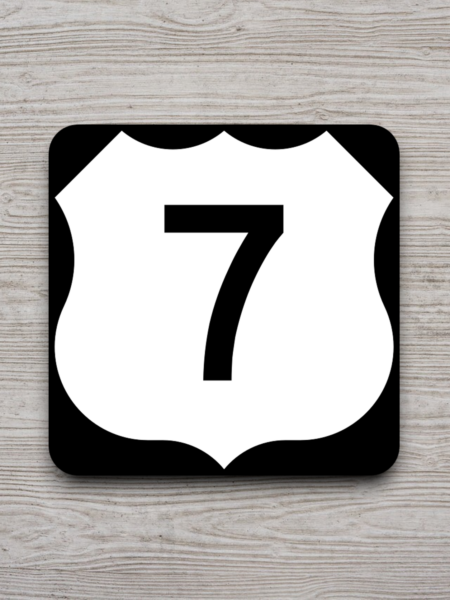 U.S. Route 7 Road Sign Sticker