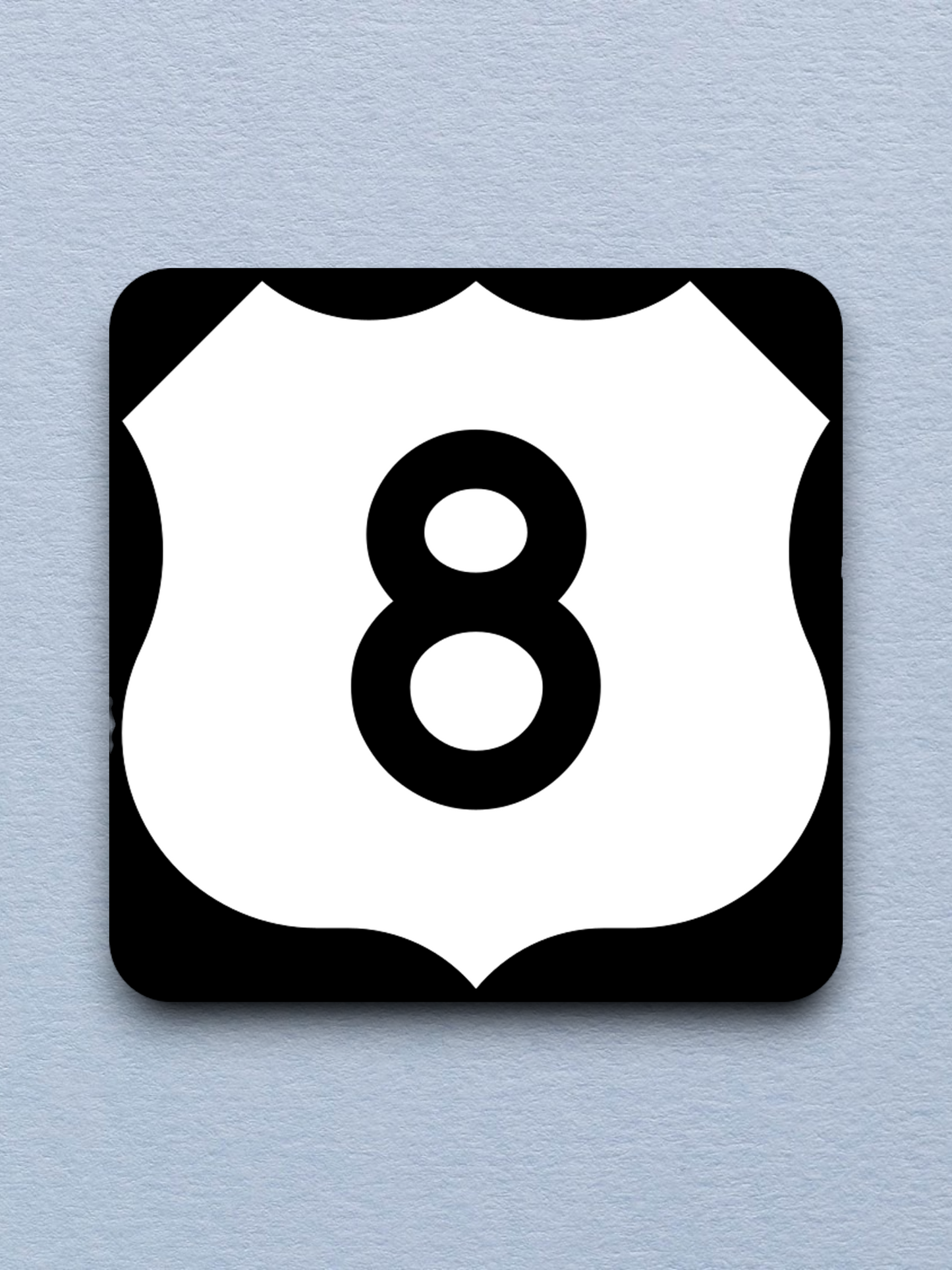 U.S. Route 8 Road Sign Sticker