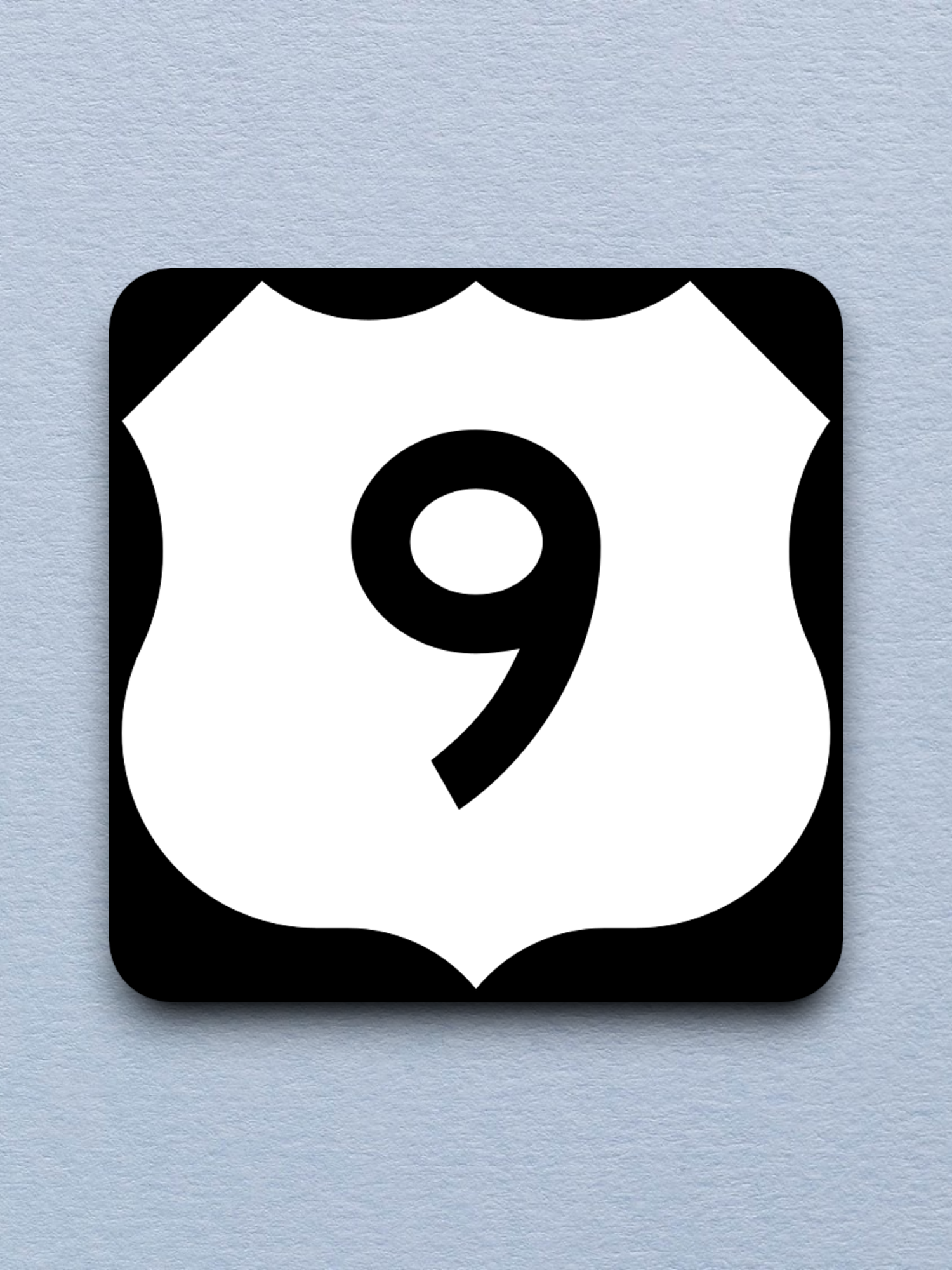 U.S. Route 9 Road Sign Sticker