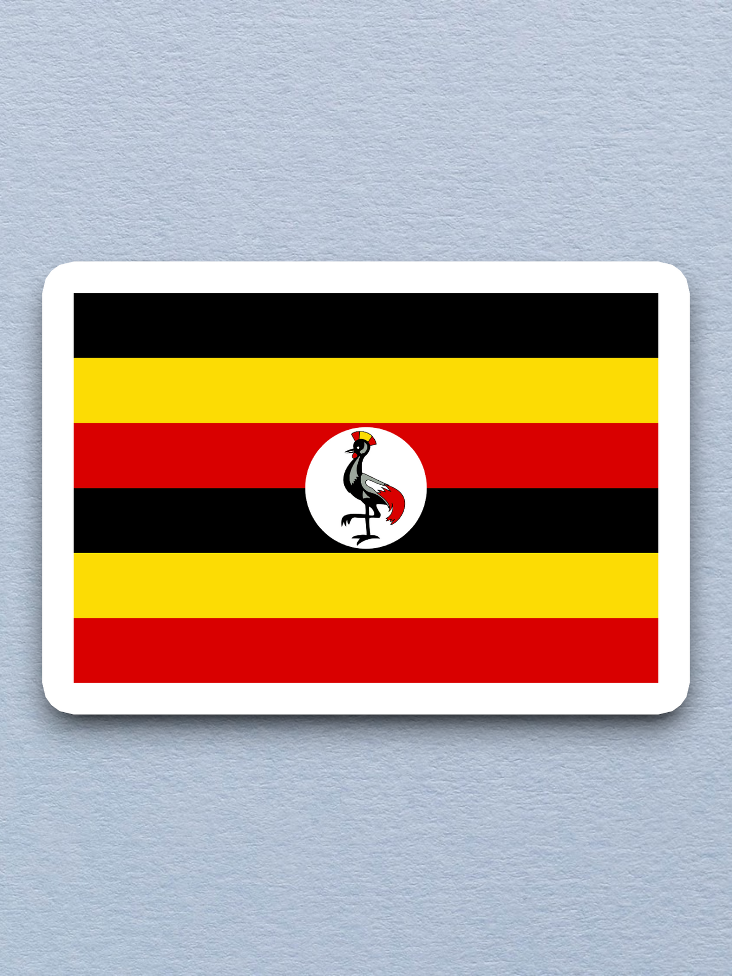 Uganda Flag - International Country Flag Sticker