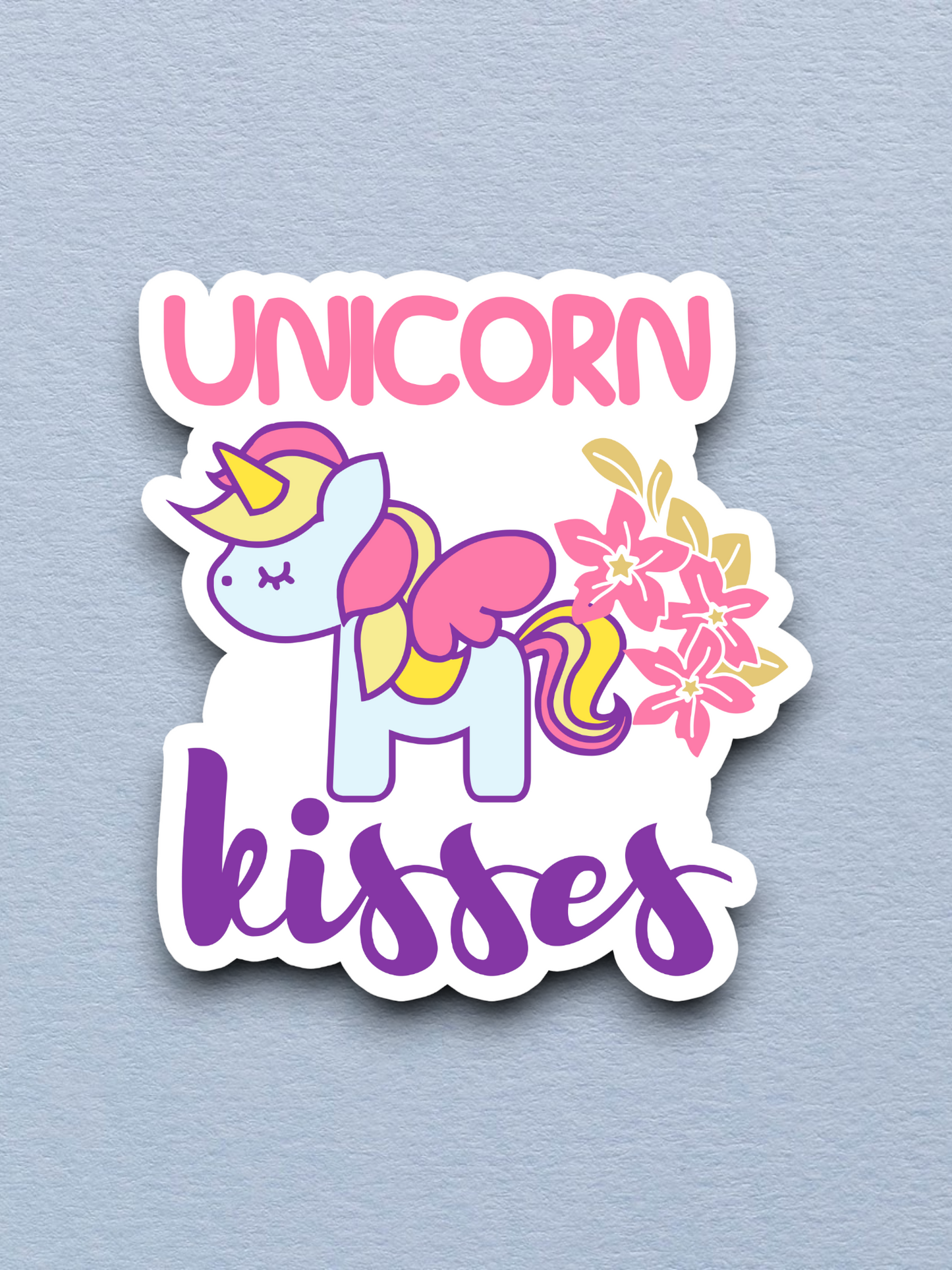 Unicorn Kisses Animal Sticker