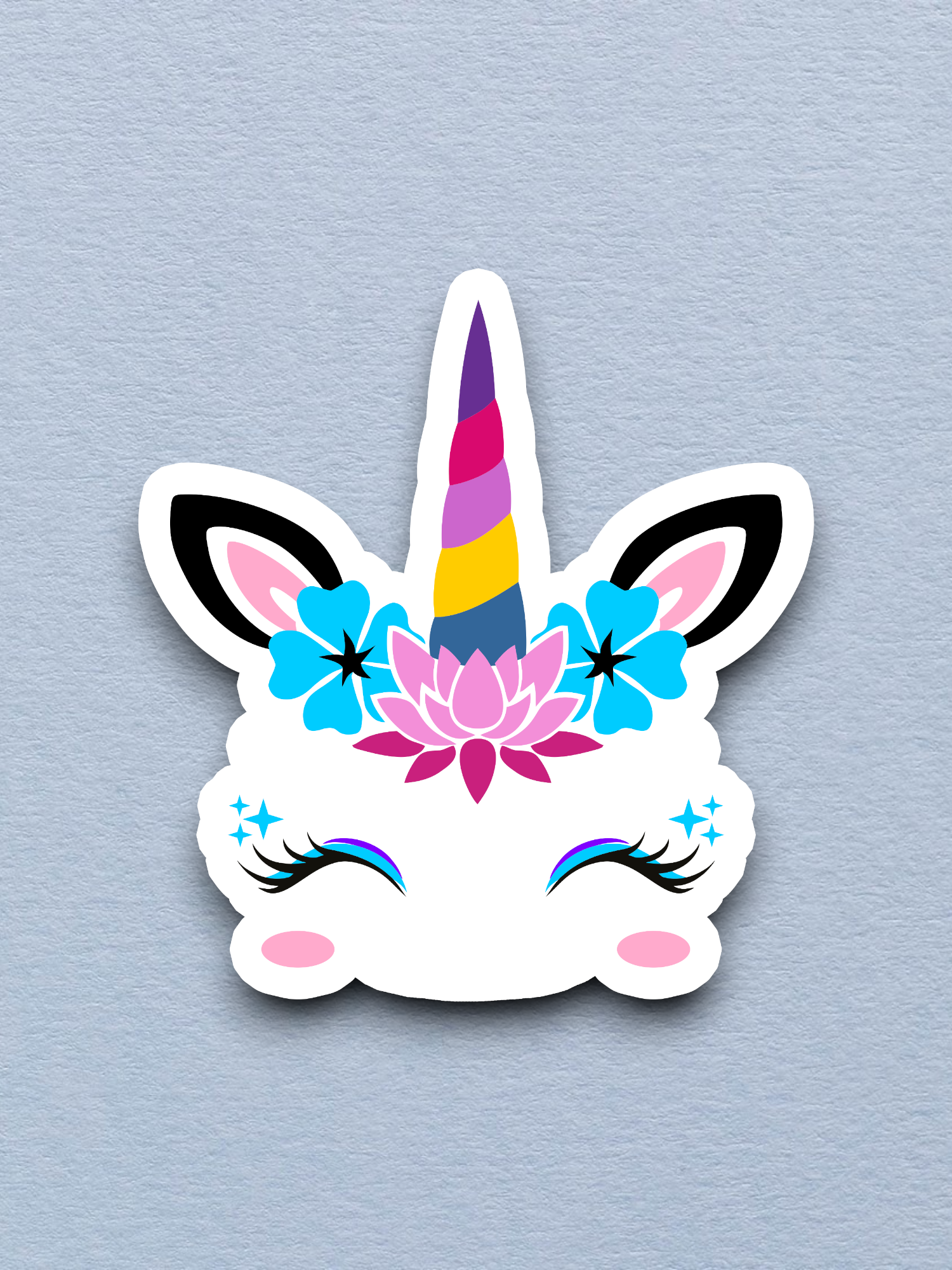 Unicorn Multi Colored Horn Version 1 Animal Sticker