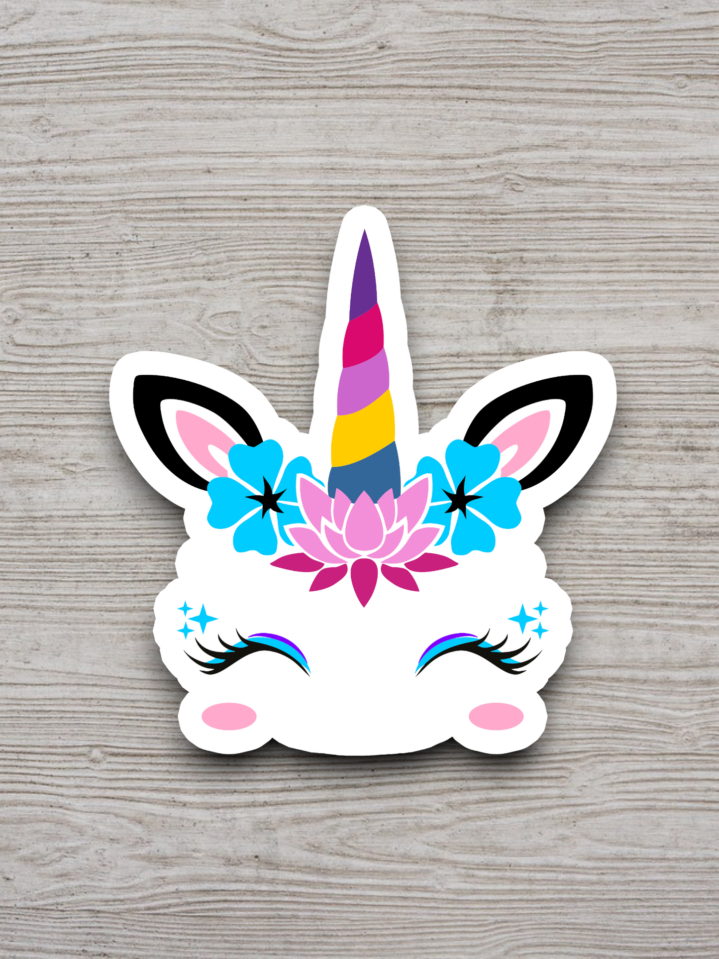 Unicorn Multi Colored Horn Version 1 Animal Sticker