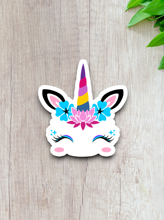 Unicorn Multi Colored Horn  1 Animal Sticker