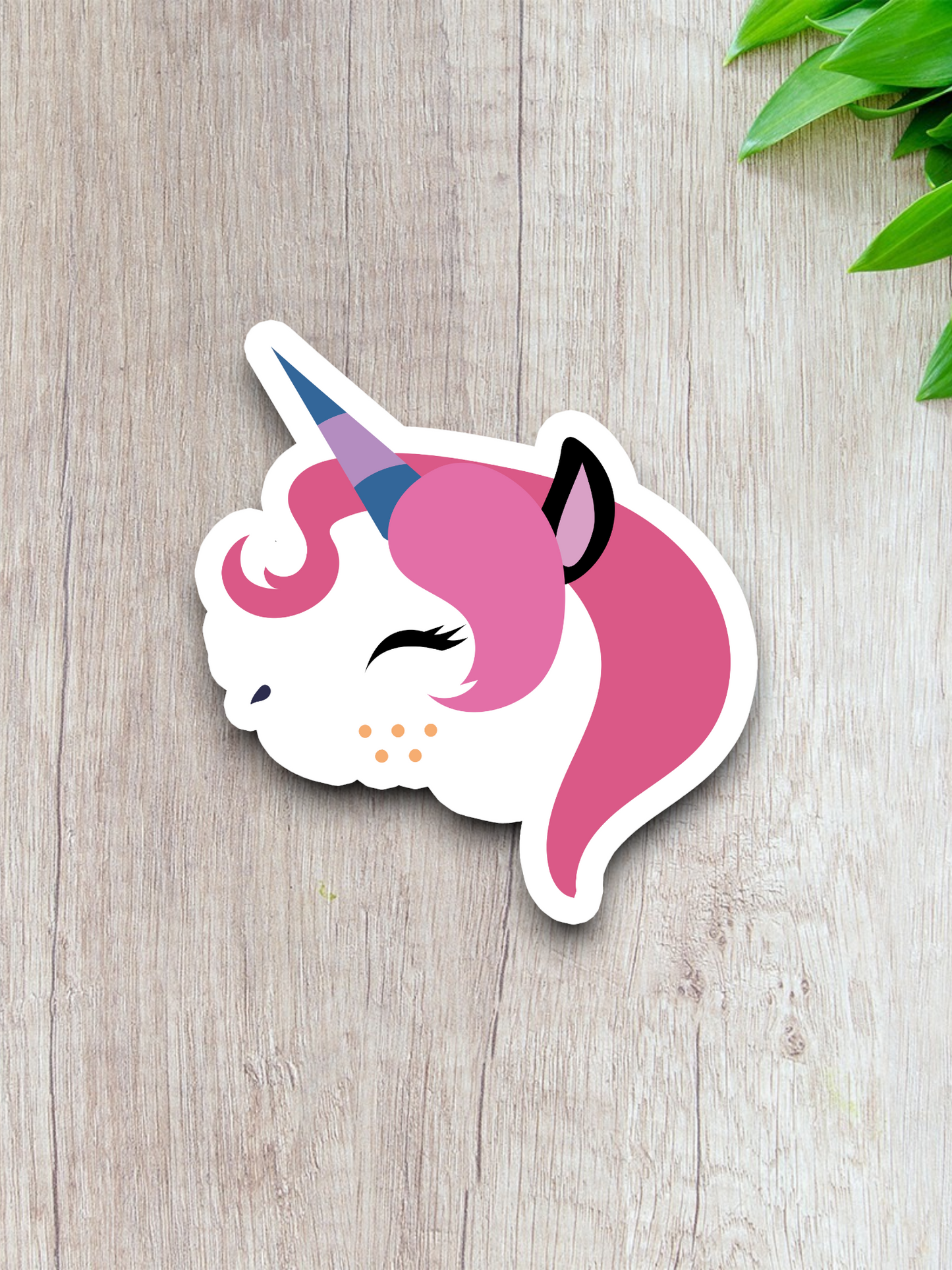 Unicorn Multi Colored Horn Version 3 Animal Sticker