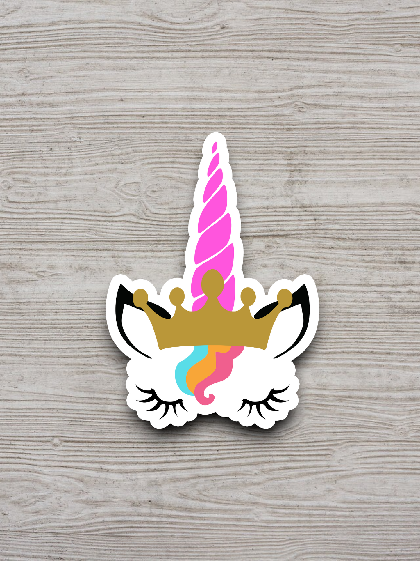 Unicorn Pink Horn  2 Animal Sticker