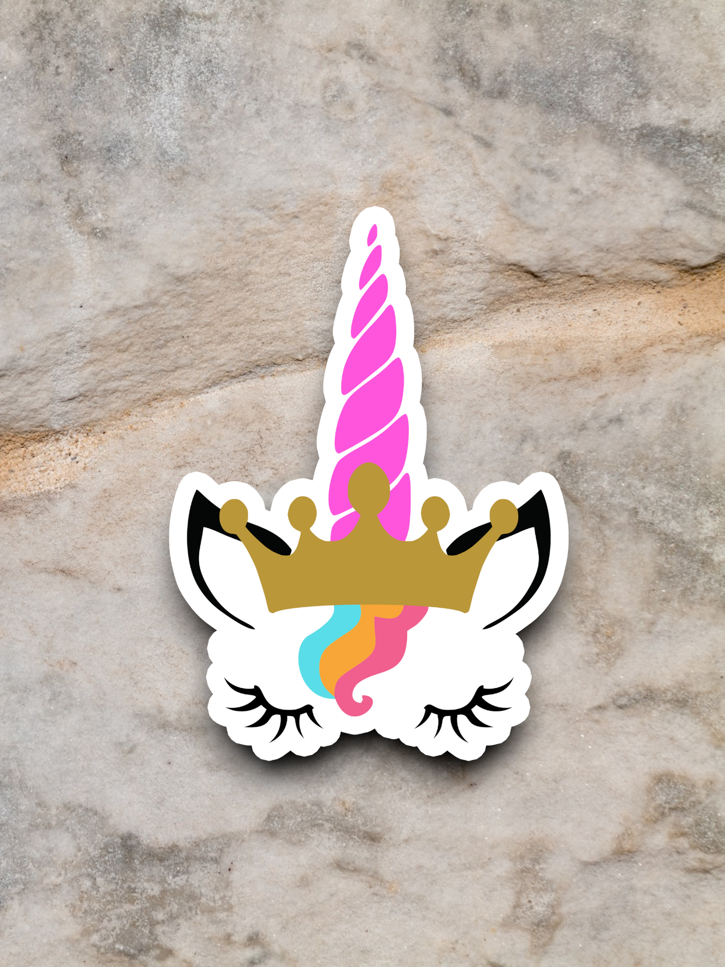 Unicorn Pink Horn  2 Animal Sticker