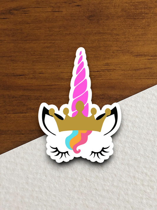 Unicorn Pink Horn  2 Animal Sticker