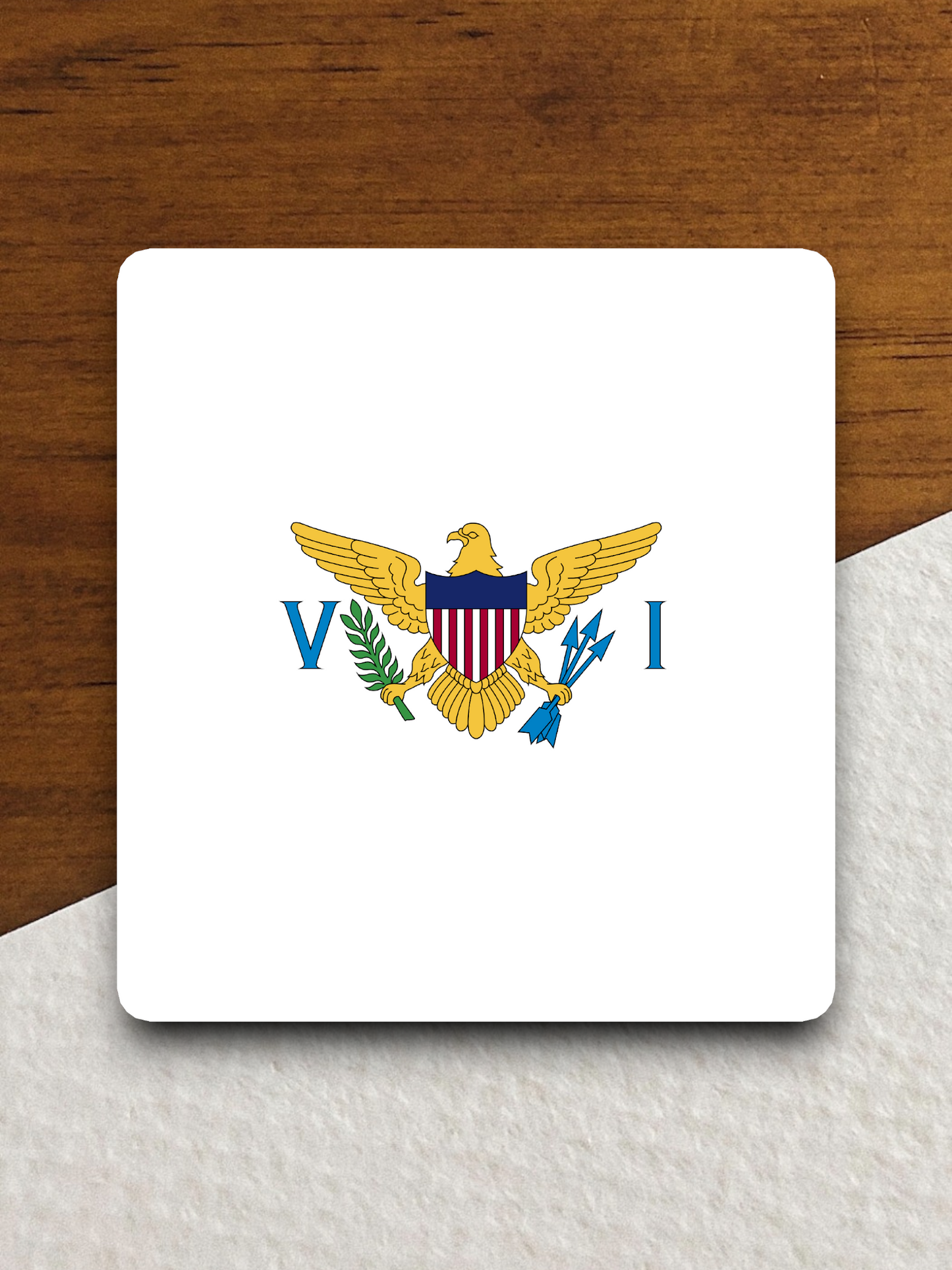 United States Virgin Islands Flag - International Country Flag Sticker