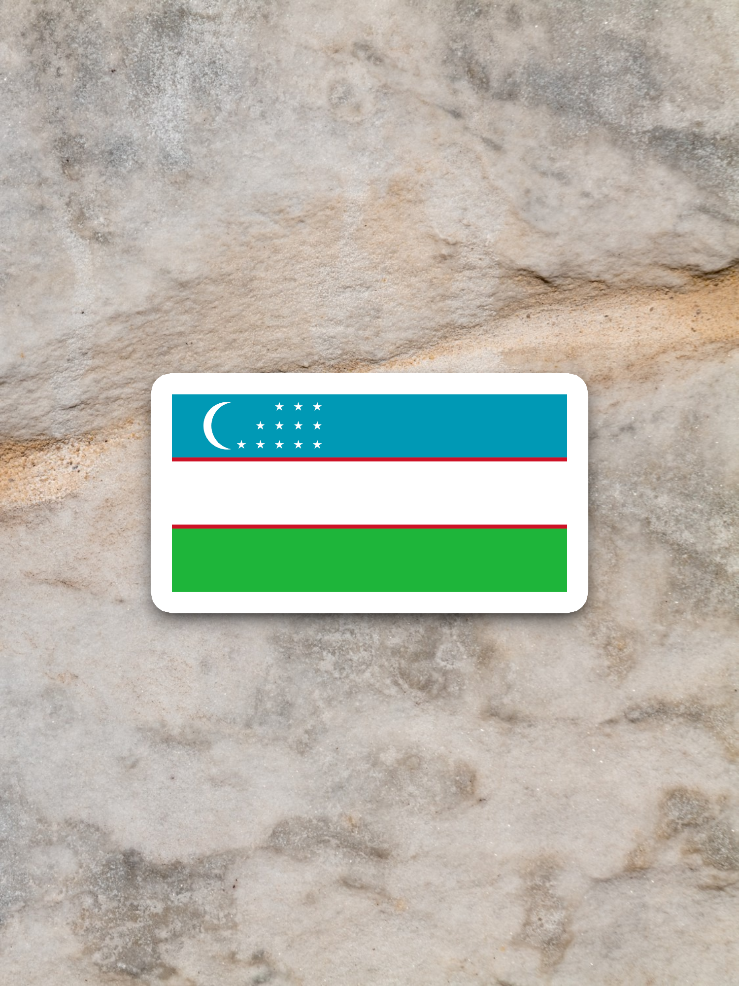 Uzbekistan Flag - International Country Flag Sticker