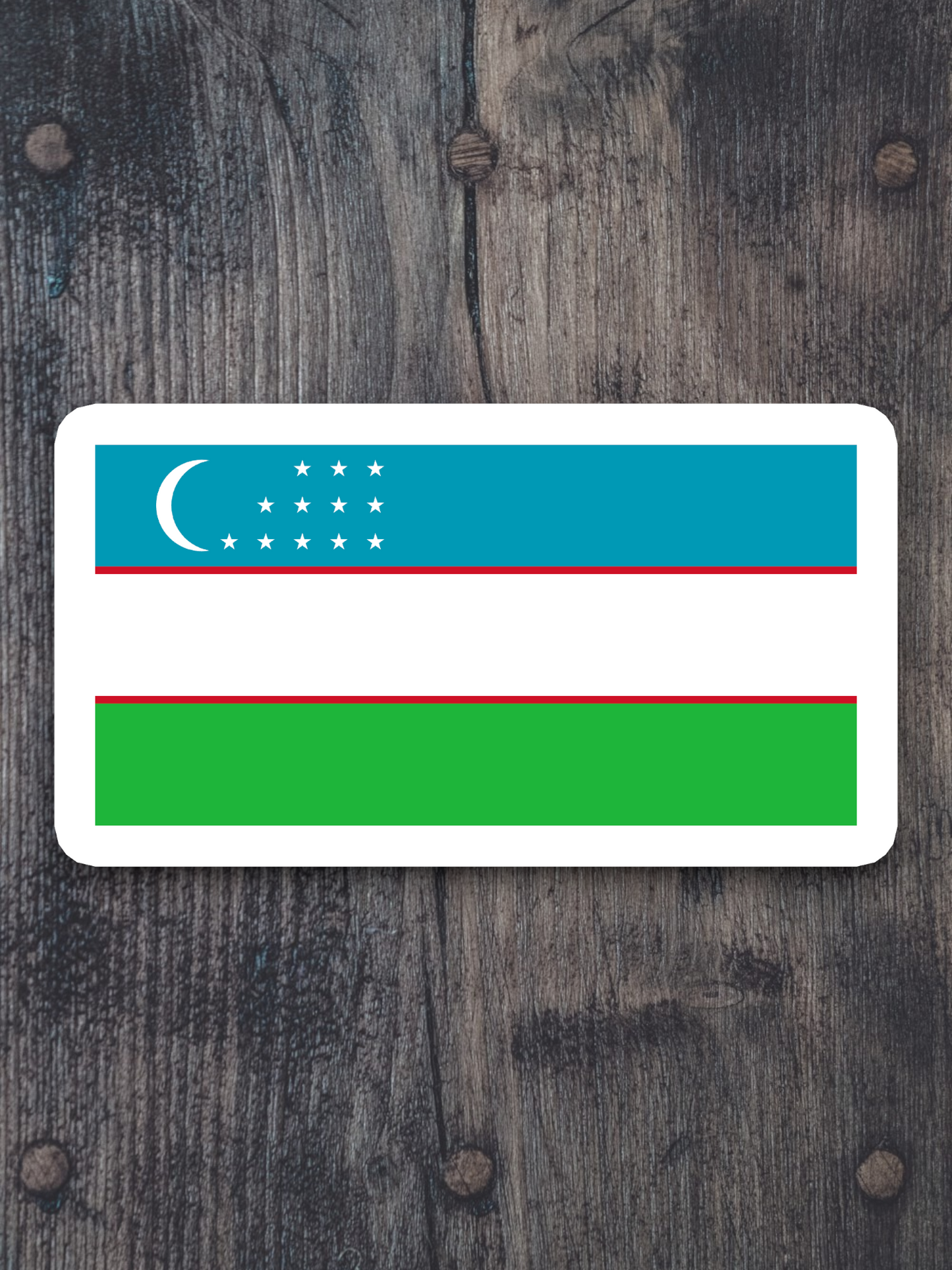 Uzbekistan Flag - International Country Flag Sticker